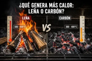 Diferencias entre cocinar con le&ntilde;a o carb&oacute;n en el asado argentino, incluyendo calor, estabilidad, aroma, tiempos y mantenimiento.