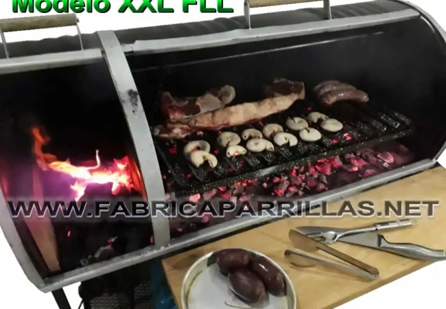 Parrillas de tambor Modelo XXL con fogonero pegado
