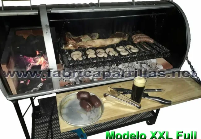 Parrillas de tambor Modelo XXL con fogonero pegado