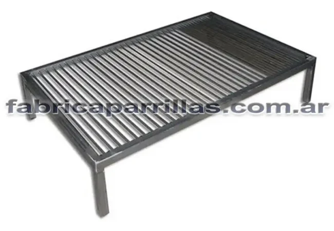 Parrilla De Hierro Estructural Varillas Flotantes 60 x 40 Cm