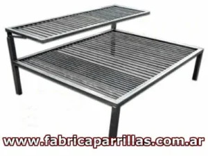 Parrilla De Hierro Estructural Varillas Flotantes 60 x 40 Cm