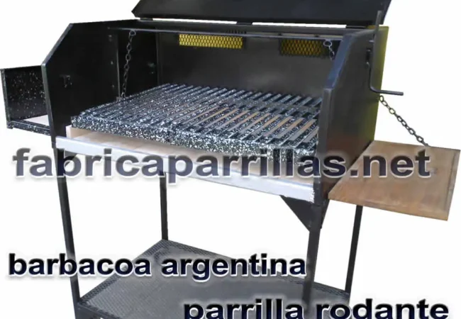 Parrilla barbacoa a carbón con tapa 100x55