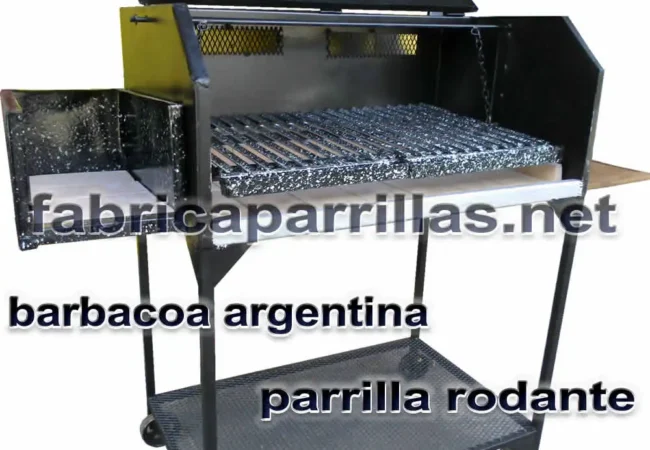 Parrilla barbacoa a carbón con tapa 100x55