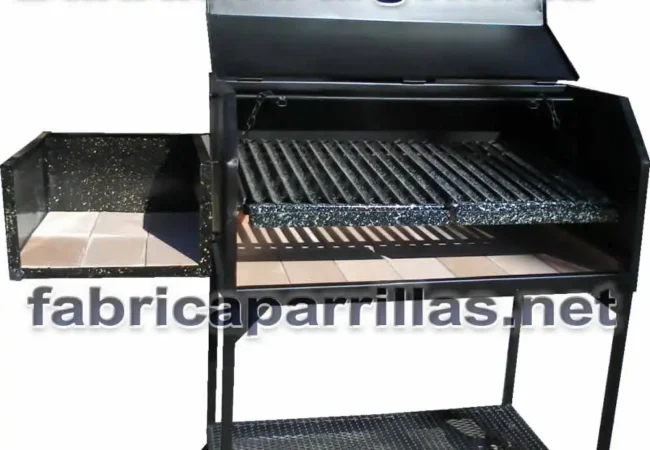 Parrilla barbacoa a carbón con tapa 100x55