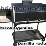 Parrilla barbacoa a carbón con tapa 100×55