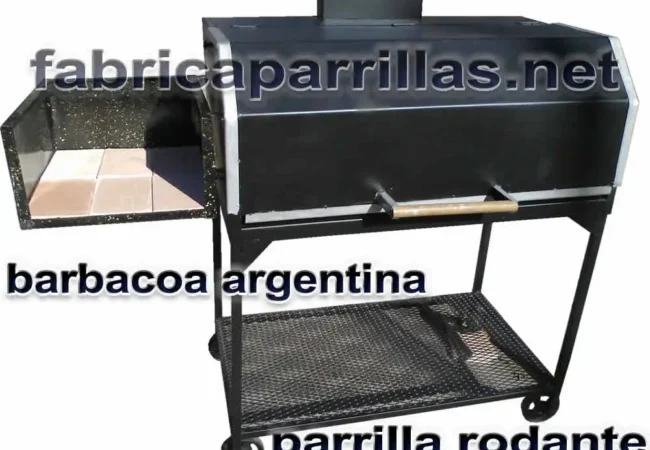 Parrilla barbacoa a carbón con tapa 100x55