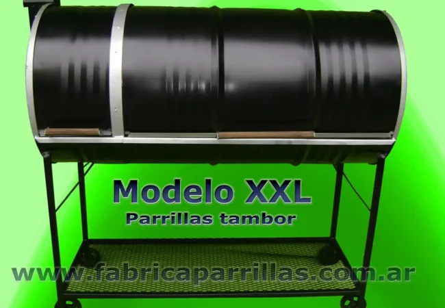 Parrilla Tambor Chulengo XXL con Fogonero y Tapa Corrediza