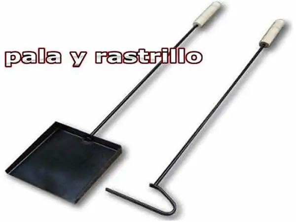 Set de pala y atizador artesanal, hierro negro y mango de madera. 60 cm de largo, resistente y listo para usar. Fabricación nacional. Comprá ahora.