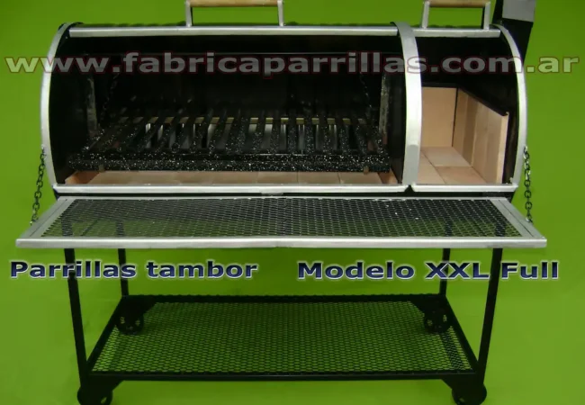 Parrilla Tambor Chulengo XXL con Fogonero y Tapa Corrediza