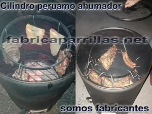 Cilindro Peruano Ahumador para Asado a Carbón