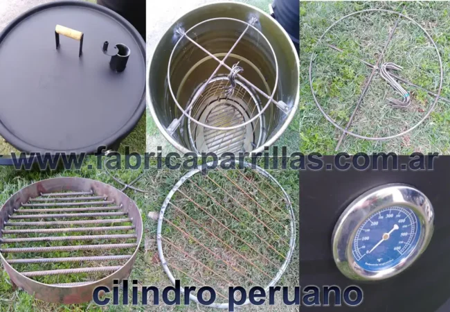 Cilindro Peruano Ahumador para Asado a Carbón