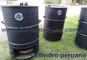 Cilindro Peruano Ahumador para Asado a Carbón