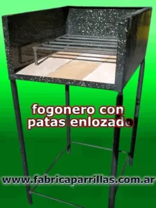 Fogonero grande enlozado con pie