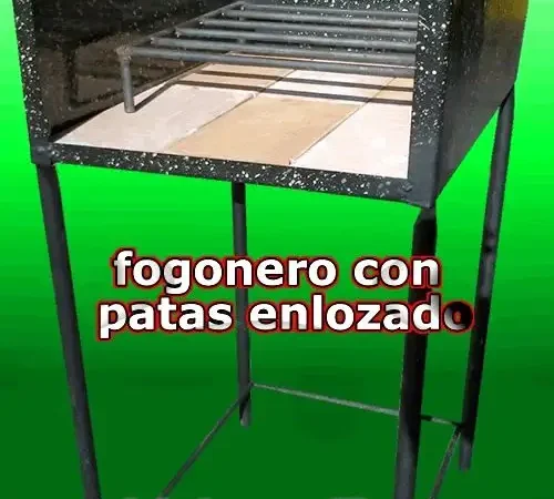 Fogonero grande enlozado con pie