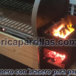 Fogonero con bracero para parrillas tambor y rodantes