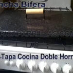 Plancha Bifera Enlozada Para 2 Hornallas Con Manija