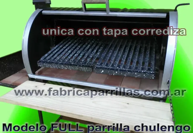 Parrilla de Tambor Modelo Full: Completa, Rebatible y Móvil