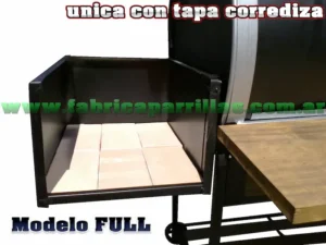 Fogonero grande pintado para parrillas