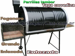 Parrilla Tambor Chulengo Robusta para Asado Parejo y...