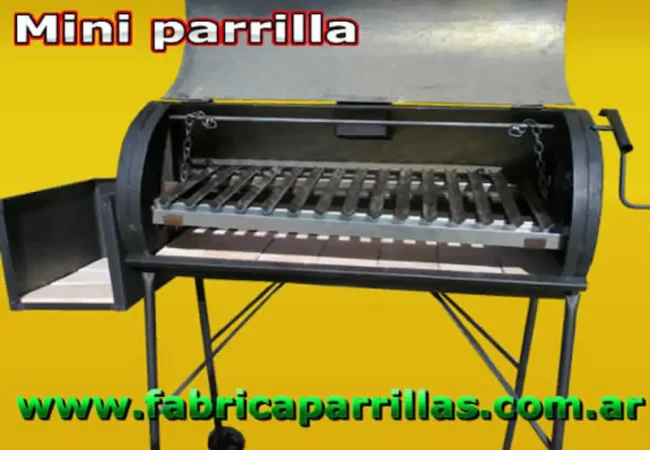 Mini parrilla tambor chulengo 100 lts con tapa corrediza