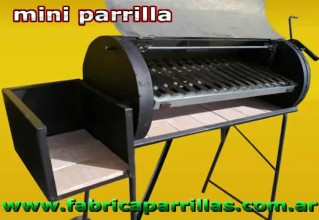 Mini parrilla tambor chulengo 100 lts con tapa corrediza