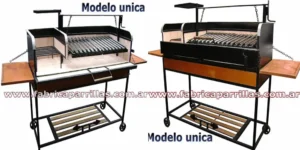 Modelo única parrillas rodante