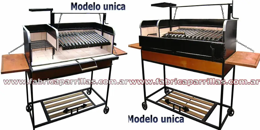 Modelo única parrillas rodante