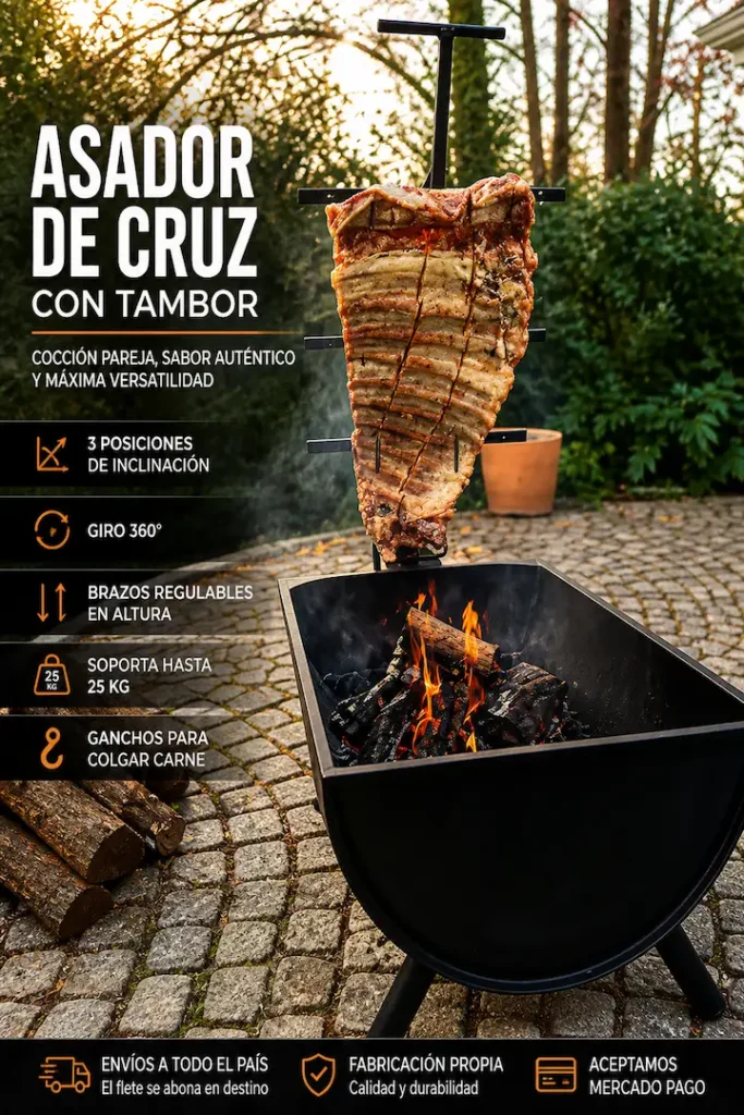 Asador De Cruz En Patio Exterior
