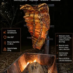 Asador De Cruz Y Fuego