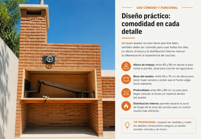 Asador Práctico Y Funcional En Detalle