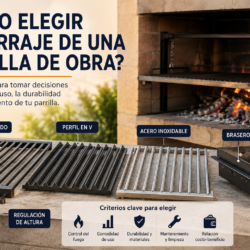 ¿Cómo elegir el herraje de una parrilla de obra?