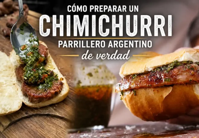 Cómo preparar un chimichurri parrillero argentino de verdad