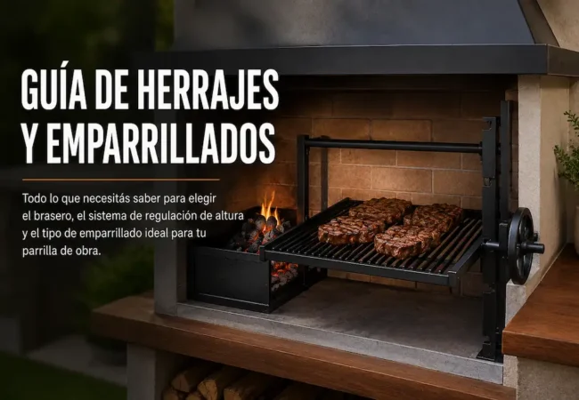¿Qué medidas debería tener una parrilla de obra?