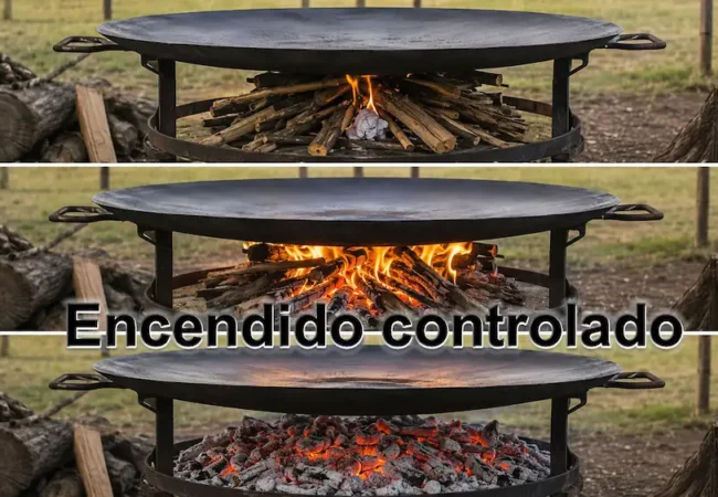 Cómo encender el fuego para disco de arado: guía paso a paso con brasas estables