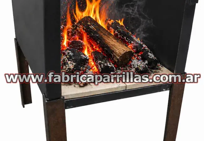 Fogonero de media bolsa enlosado 21x33 cm para parrilla