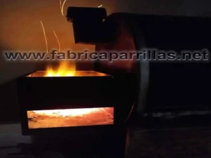Fogonero mediano enlozado para parrillas