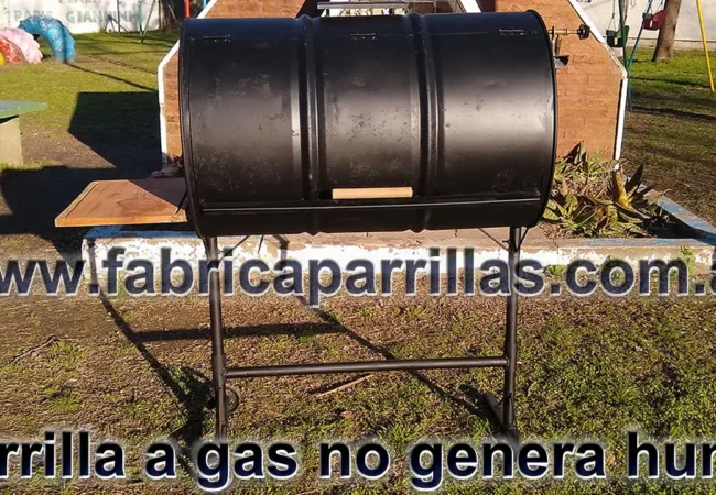 Parrilla a gas portátil tipo chulengo: sin humo, ideal para balcones y terrazas