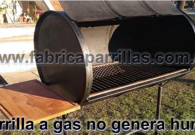Parrilla a gas portátil tipo chulengo: sin humo, ideal para balcones y terrazas