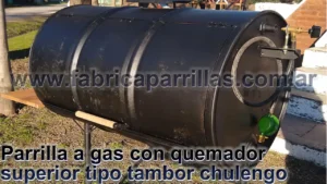 Parrilla a gas portátil tipo chulengo: sin humo,...