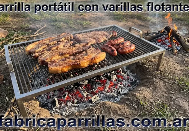 Parrilla portátil + brasero uruguayo hierro negro