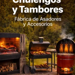 Parrillas para asado, chulengos, tambores y accesorios