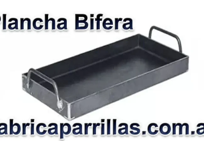La Plancha Bífera 25x50 Chapa de 2 hornalla.