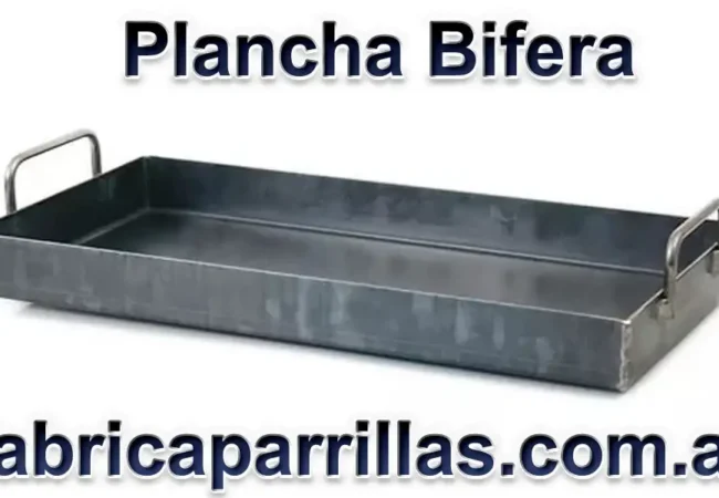 La Plancha Bífera 25x50 Chapa de 2 hornalla.