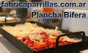 La Plancha Bífera 25×50 Chapa de 2 hornalla.
