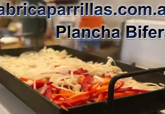 La Plancha Bífera 25x50 Chapa de 2 hornalla.