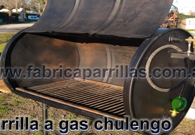 Parrilla a gas portátil tipo chulengo: sin humo, ideal para balcones y terrazas