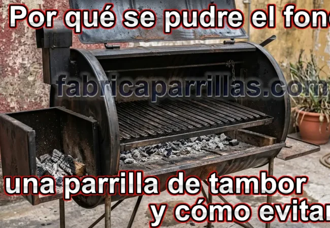 ¿Por qué se pudre el fondo de una parrilla de tambor y cómo evitarlo?