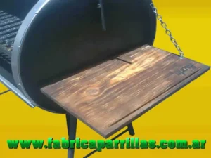 Tabla de costado rebatible para parrillas rodantes