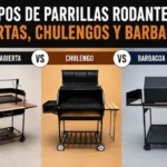 Tipos De Parrillas Rodantes Abiertas, Chulengos Y Barbacoas