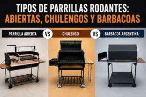 Tipos De Parrillas Rodantes Abiertas, Chulengos Y Barbacoas